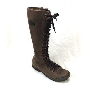 Palladium Lace Up Knee High Boots